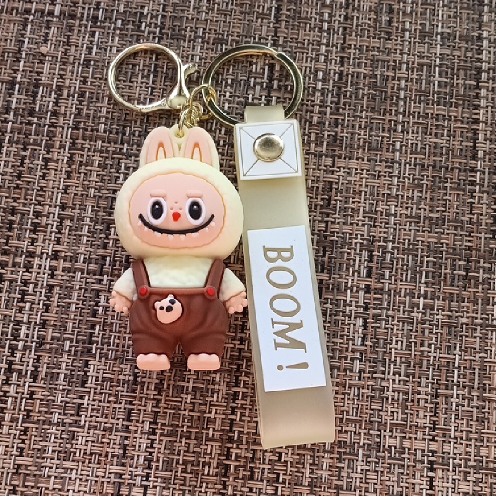 Cute Bunny Keychain with BOOM Tag